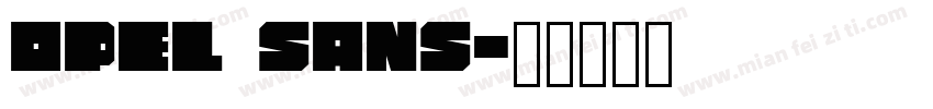 Opel Sans字体转换